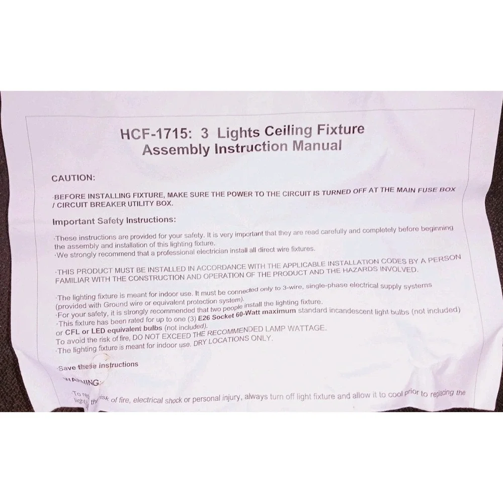 Three Bulb Chrome Ceiling Fan Light Fixture Kit With Open Caged Bulb  Cover  NIB